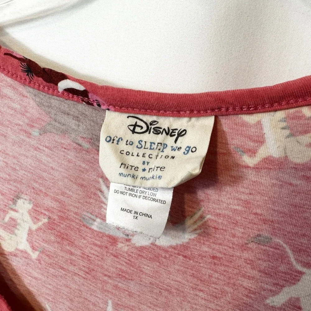 Nite Nite Disney Plus Size 1X Pajama Set Off to Sleep We Go Lion King 1783 - Picture 13 of 16